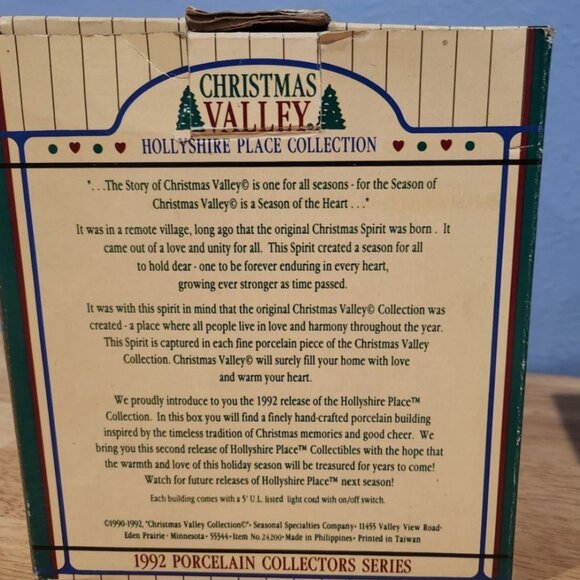 Bed And Breakfast Hotel Ceramic House 6.5" Seasonal Specialties Christmas Valley - Picture 4 of 10